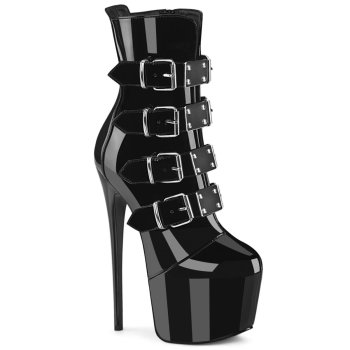 Bottines fetish vernies à boucles Pleaser JUB1023 | du 34,5 au 44