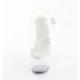 Sandale pole dance transparente à plateforme plexi et talon 18 cm Pleaser