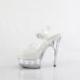 Sandale pole dance transparente à talon 15 cm Pleaser DEL608VL