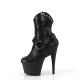 Botine pole dance à boucles noire en strass à talon aiguille | high heels