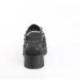 Mules Gothiques Plateforme avec Talons Chunk | WRATH-08 Demonia Cult
