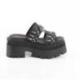 Mules Gothiques Plateforme avec Talons Chunk | WRATH-08 Demonia Cult