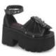 Sandales Plateformes Gothiques "Batwing & Squelette" - Demonia Cult