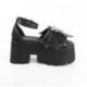 Sandales Plateformes Gothiques "Batwing & Squelette" - Demonia Cult