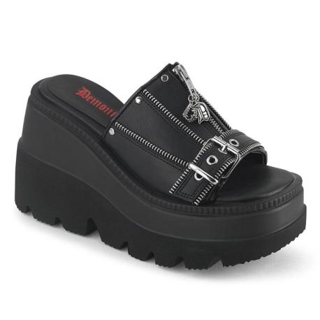 Sandales Wedge Demonia Cult Shaker-07 : Le Corset Déstructuré