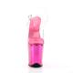 chaussure sexy pole dance brides transparentes et plateforme