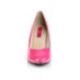 Escarpin haut talon10 cm rose fuchsia vernis grande taille du 36 au 47