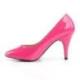 Escarpin haut talon10 cm rose fuchsia vernis grande taille du 36 au 47