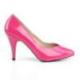 Escarpin haut talon10 cm rose fuchsia vernis grande taille du 36 au 47