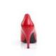 Escarpin rouge vernis haut talon de 10 cm grande taille du 36 au 47