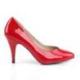 Escarpin rouge vernis haut talon de 10 cm grande taille du 36 au 47