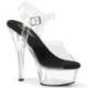 Chaussure pole dance transparente talon 15 cm Pleaser KISS208/C-B/C
