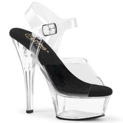 Chaussure pole dance transparente talon 15 cm Pleaser KISS208/C-B/C