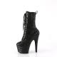 Chaussure pole dance noire vernie motif léopard | Pleaser Adore 1040