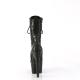 Bottine pole dance noire vernie motif léopard | Pleaser Adore 1040
