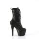 Chaussure pole dance noire vernie motif léopard | Pleaser Adore 1040