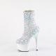 Chaussure pole dance exotic blanche et bleue a sequins | Pleaser Adore 1042
