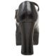 Escarpin année 70 noir mat style Mary jane vintage haut talon et plateforme taille 37