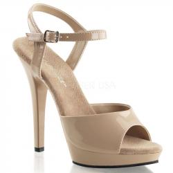Sandale plateforme nude à talon aiguille 12 cm taille 37