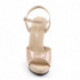 Sandale plateforme nude à talon aiguille 12 cm taille 37