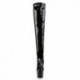 Cuissarde stretch noire plateforme et talon aiguille sexy taille 37