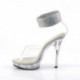 Sandales bijoux transparentes à talon haut plexi taille 37