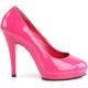 Escarpin bout rond rose fuchsia à talon et petite plateforme taille 36,5