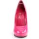 Escarpin bout rond rose fuchsia à talon et petite plateforme taille 36,5
