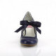 Chaussure pin up style mary jane bleu marine à ruban taille 37