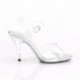 Sandale transparente à talon plexi pailleté Pas chère – taille 38