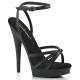 Sandale Noire Talon Aiguille 15cm Plateforme 2,5 cm | Sexy & pas chère