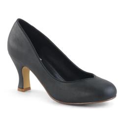 Escarpins noirs rétro talon bobine 7.5cm Pin Up Couture - Promo