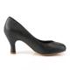Escarpins noirs rétro talon bobine 7.5cm Pin Up Couture - Promo