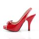 Sandale Pin-Up Rouge Vernie – Talon 11,5 cm Années 50