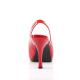 Sandale Pin-Up Rouge Vernie – Talon 11,5 cm Années 50