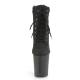 Chaussure pole dance noire talon 20 cm Pleaser FLAM800TL-02/BNB/M