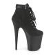 Chaussure pole dance noire talon 20 cm Pleaser FLAM800TL-02/BNB/M