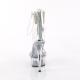 Sandale Plateforme Strass Argent - Talon 15 cm Transparent