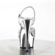 Sandale pole exotic argentée talon 15 cm Pleaser DEL609G/S/M