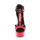 Sandales DELIGHT-663 : L'Alliance Parfaite du Rouge et Noir pour une Allure Fatale