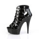 Bottine Fetish Plateforme Vinyle - 7 Brides, talon 15 cm | DEL-600-11