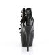 Bottine Fetish Plateforme Vinyle - 7 Brides, talon 15 cm | DEL-600-11