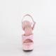 Chaussure pole dance rose talon 15 cm Pleaser DEL609/BP/M