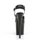 Sandale pole dance noire vernis à plateforme assortie et talon 20 cm FLAM808N/BTPU/M