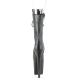 Bottine pole dance peep toe noire mate à plateforme assortie et talon 20 cm Pleaser