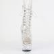 Chaussure pole dance peep toe transparente talon 15 cm DEL1021C/C/M