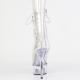 Chaussure pole dance peep toe transparente talon 15 cm DEL1021C/C/M