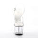 Sandale pole dance transparente à plateforme plexi et talon 18 cm Pleaser