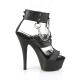 Sandales BDSM "KISS-261" : Chaînes & Anneaux et talon 15 cm