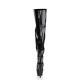 Cuissarde Sexy Vinyle Noir Verni | Talon 15cm | KISS-3010